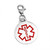 Stainless Steel Round Medical ID Charm Stainless Steel Round Medical ID Charm