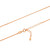 14K Rose Gold Plated Sterling Rolo Neck Chain 1.5mm