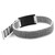 Grey Fabric Medical Bracelet with Black Tag Adjustable