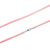 3mm Pink Satin Necklace & Sterling Silver Clasp 16 Inch