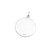 Sterling Silver Round Medical Alert Charm