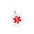 Sterling Silver Medical Alert Oval Small Pendant