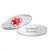 Poppy Red Flower Medical ID Bracelet Tag