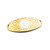 Intricate Floral Gold Tag for Medical  Bracelets