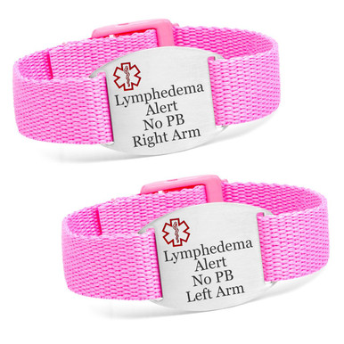 Soft Lymphedema Bracelets with Snap Lock Clasp