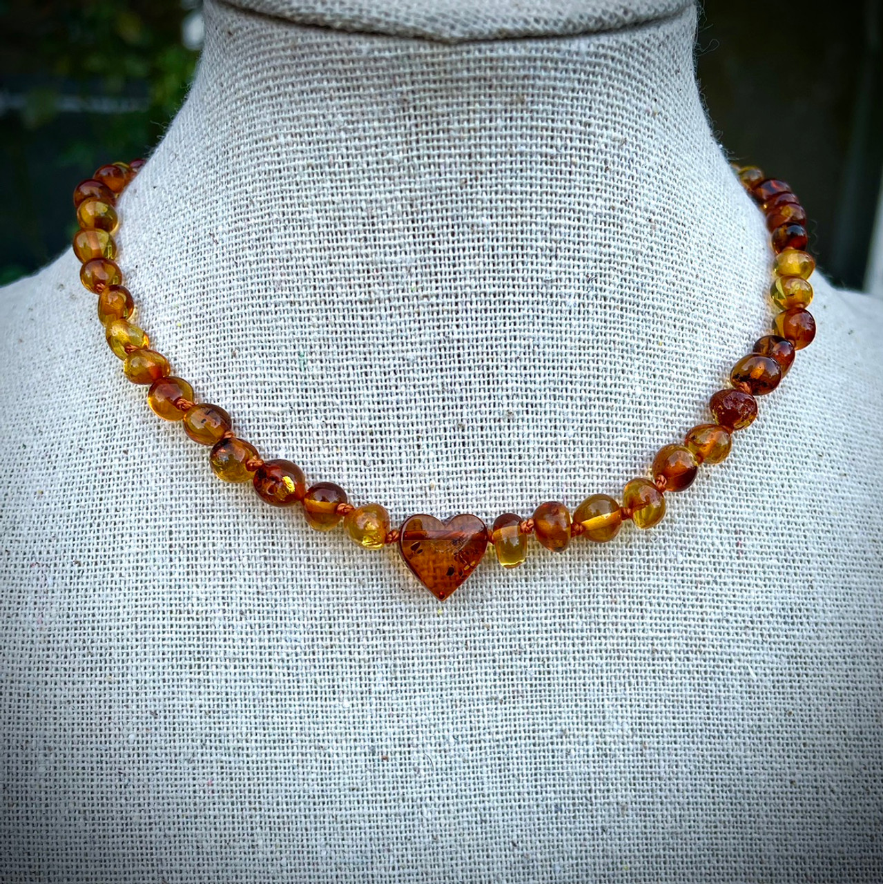 Handmade Amber Necklace | Designer Gemstone | Henryka Jewellery