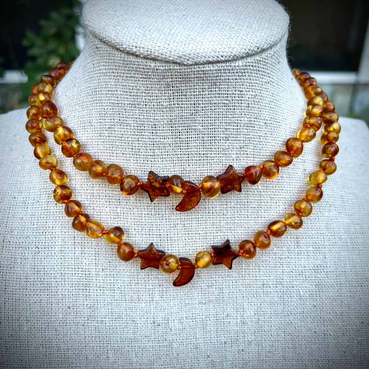 Luxury Amber Amulet Necklace - Precious Amber