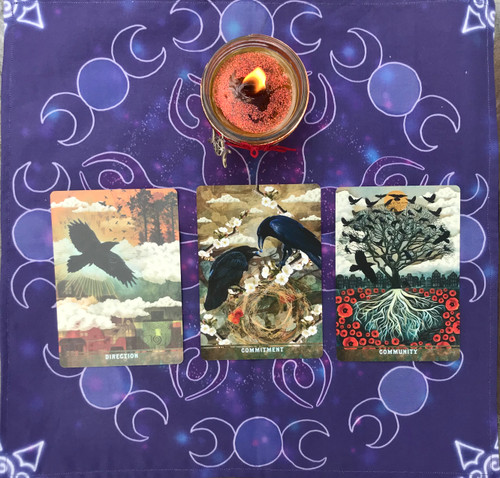 Goddess Triple Moon Divine Light Divination Cloth