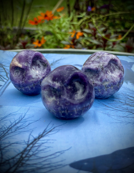 Lepidolite Jack Skellington