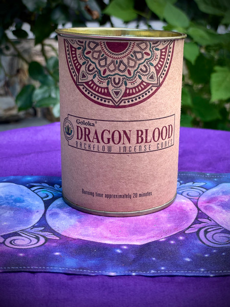 Goloka Dragon Blood Back Flow Incense Cones Goloka Dragon Blood Back Flow Incense Cones