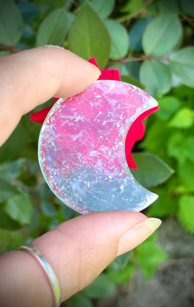 True Selenite Crescent Moon