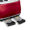 De'Longhi, CTOM4003.R, Icona Micalite 4 Slice Toaster, Red De'Longhi, CTOM4003.R, Icona Micalite 4 Slice Toaster, Red