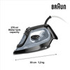 Braun,SI3055BK,TexStyle 3 Steam Iron, Black