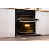 Indesit, IDU6340BL, Built In Electric Double Oven, Black