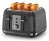 Kenwood, TFP30.000GR, Dusk 4 Slice Toaster, Grey with toast Kenwood, TFP30.000GR, Dusk 4 Slice Toaster, Grey with toast