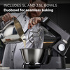 Kenwood, KVC85.004BK, Titanium Chef Baker Stand Mixer - Black