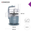 Kenwood, FDP22.130GY, MultiPro Go Food Processor 650W - Storm Blue
