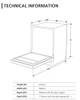 Servis, S3612M2INT, 60cm Integrated Dishwasher technical information