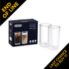 De'Longhi, DLSC325, Cold Brew Glasses - Pack of 2 x 300ml Glasses, Multi