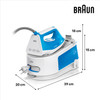 Braun, IS1012BL, CareStyle Compact Steam Gen 5.5 Bar 2200W, Blue