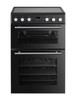 Powerpoint, P06C2MDBL, 60cm  Double Oven and Ceramic Hob, Black
