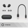 Sony, WFC700NBCE7, WF-C700 Black True Wireless ANC Buds, Black