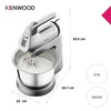 Kenwood, HMP54.000SI, Chefette Compact Hand Mixer with Bowl,, Silver