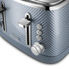 De'Longhi, CTL4003.GY, Blue Luminosa 4 Slice Toaster, Blue