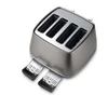 De'Longhi, CTIN4003.TB, Distinta X Titanium Four Slot Toaster, Titanium - top view