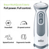 Braun, MQ5200, MultiQuick 5 Vario Hand Blender 1000W, White