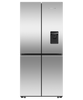 Ex Display Fisher & Paykel, RF500QNUX1, Freestanding Quad Door Refrigerator Freezer, 79cm, 498L, Stainless Steel