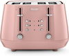 De'Longhi, CTY4003.PK, Eclettica Toaster, Pink