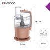 Kenwood, FDP22.130RD,  MultiPro Go Food Processor 650W - Clay Red