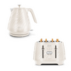De'Longhi, KBDS3001S4003CR, Ballerina Kettle and Toaster Set, Cream Set