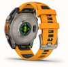 Garmin, 010-02904-11, fenix 8 AMOLED Sapphire 47mm, Orange Strap