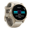 Garmin, 010-02903-11, Fenix 8 43mm AMOLED Sapphire, Premium Gold