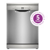 Bosch, SMS2HVI67G, Series 2, 60cm, Free Standing Dishwasher,  Brushed Silver