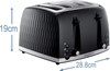 Russell Hobbs, 26071, 4 Slice Toaster, Black