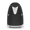 Smeg, KLF03BLMUK, Kettle, 1.7L, Matte Black - Front View