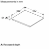 Bosch, PIX631HC1E, Series 6 Induction Hob 60cm, Black