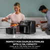 Ninja, AF200UK, 4-in-1 Dual Zone Air Fryer 7.6L, Black
