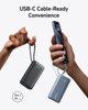 Anker, A1259H11, Nano Power Bank (30W, Built-In USB-C Cable), Black Anker, A1259H11, Nano Power Bank (30W, Built-In USB-C Cable), Black