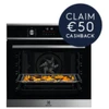 Electrolux, EOM6P46X, 72L Multifunction Oven with Pyrolytic Cleaning and Air Fry Function, Black