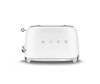 Smeg, TSF01WHMUK, Matte 2 Slice Toaster, White