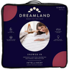Dreamland, 16886, Single Electric Heated Mattress Protector Organic Cotton, White