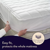 Dreamland, 16887,  Double Electric Heated Mattress Protector Organic Cotton, White