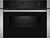 Neff, C1AMG84N1B, N 50 Built-In Microwave Oven with Hot Air, Black Stainless Steel