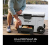 Ninja, FB245UKWH, FrostVault 45QT/42L Wheeled Cooler with Dry Zone, Cloud White