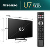 Hisense, 85U71NQ, U7N 85" 4K Mini-LED Smart TV, Black