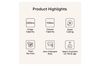 LG, GBBSJ10DEP, 333L Freestanding Fridge Freezer, Matte Black